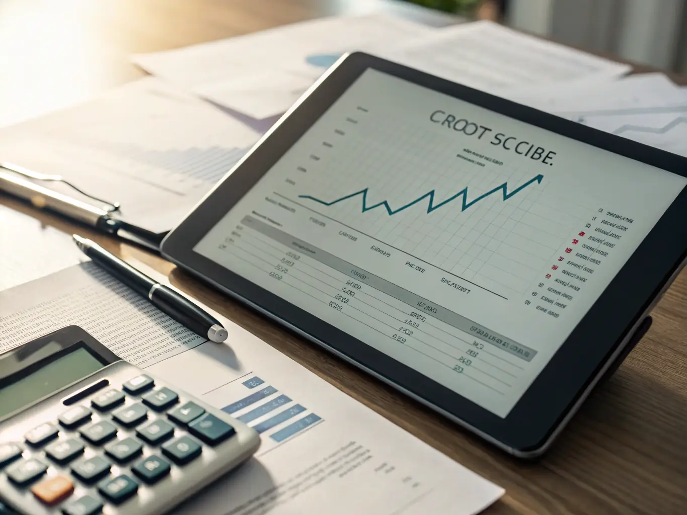 An image showing a graph trending upwards, symbolizing successful debt recovery and improved financial health for a business.